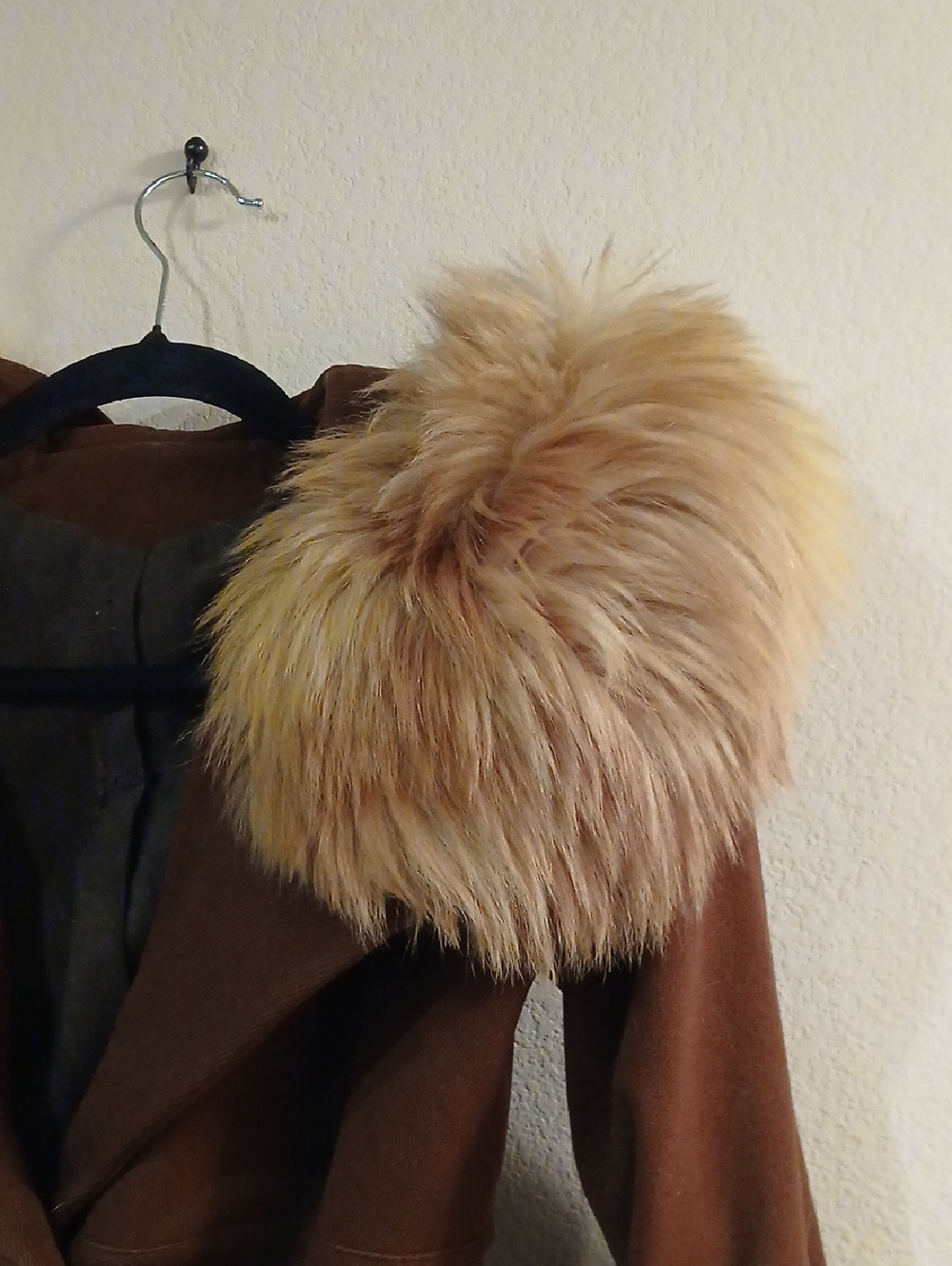 Vtg Coat Faux Fur Sm - Picture 3 of 4